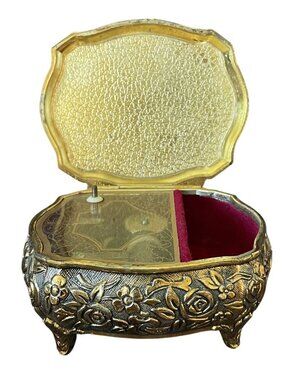Vintage Sankyo Japan Trinket Music Box WORKS